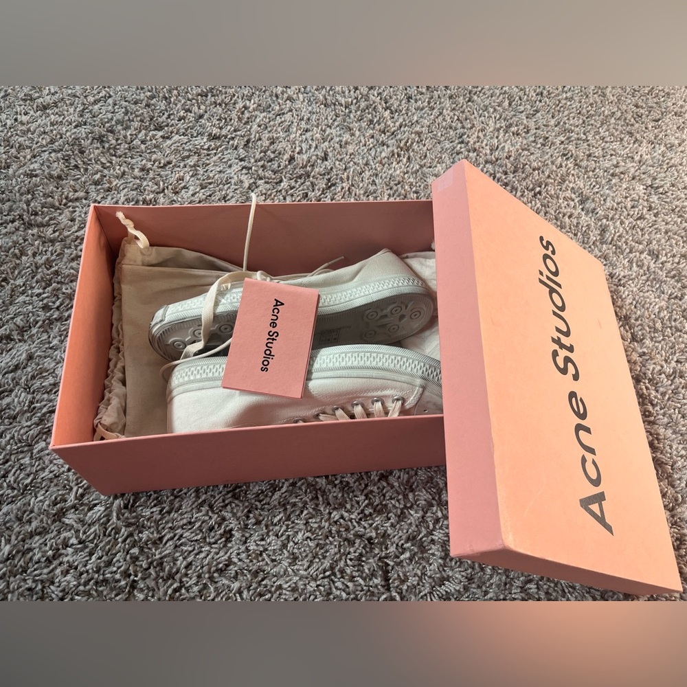 ACNE STUDIOS BALLOW SOFT TUMBLED TAG SNEAKER - Picture 9 of 15